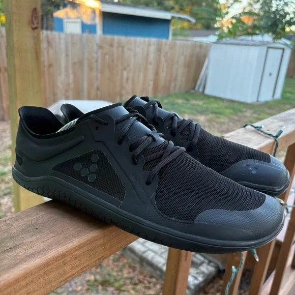 Vivobarefoot Primus Lite III Minimalist Shoes Men’s 12 EU 45 Black Wide Toe Box - Picture 3 of 16